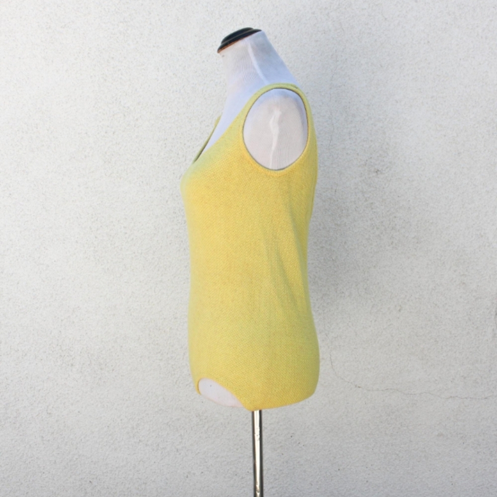 Vintage 1960s Bright Yellow Swimsuit by Eileen Holdie New York / Swimwear - Picture 4 of 9